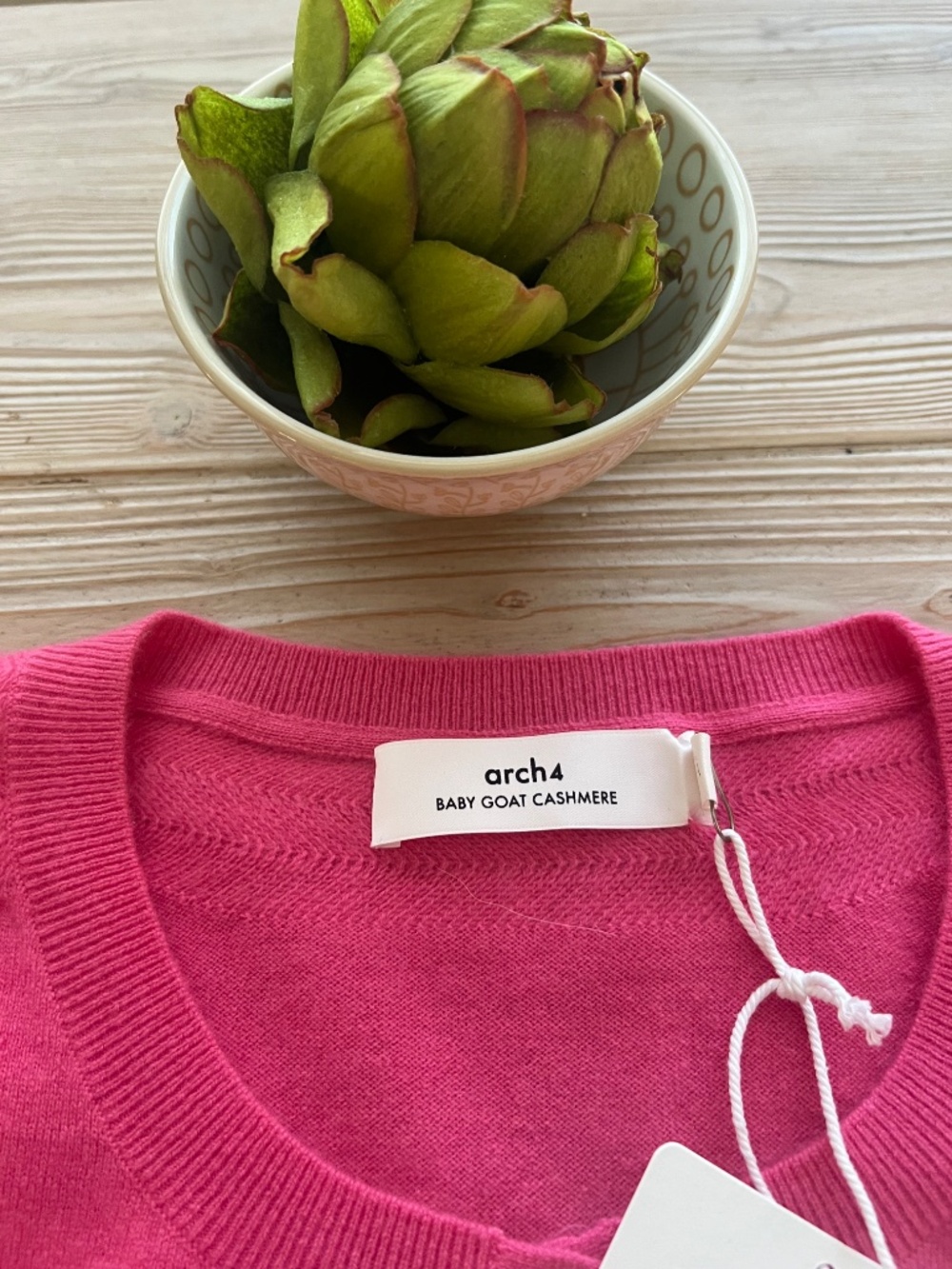 Arch4 baby goat, cashmere sweater, vest, geranium, pink, size, large, NWT - Picture 2 of 7